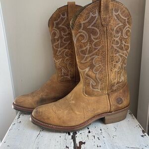 Double H Mens Boots Size 11 EE Brown Western Boots Cowboy Boots Work ICE Oil USA